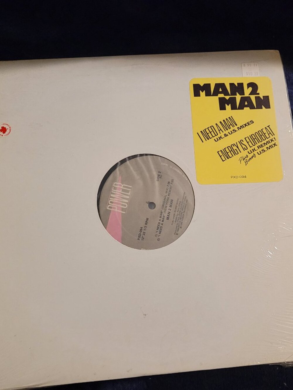 Man 2 Man I Need A Man Energy Is Eurobeat 12-Inch Vinyl Power Records PXD-094 Hi